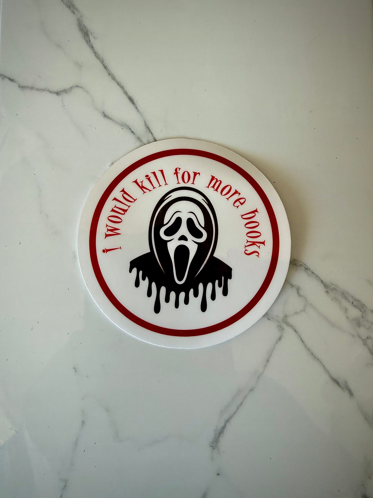 Killer Book reader sticker