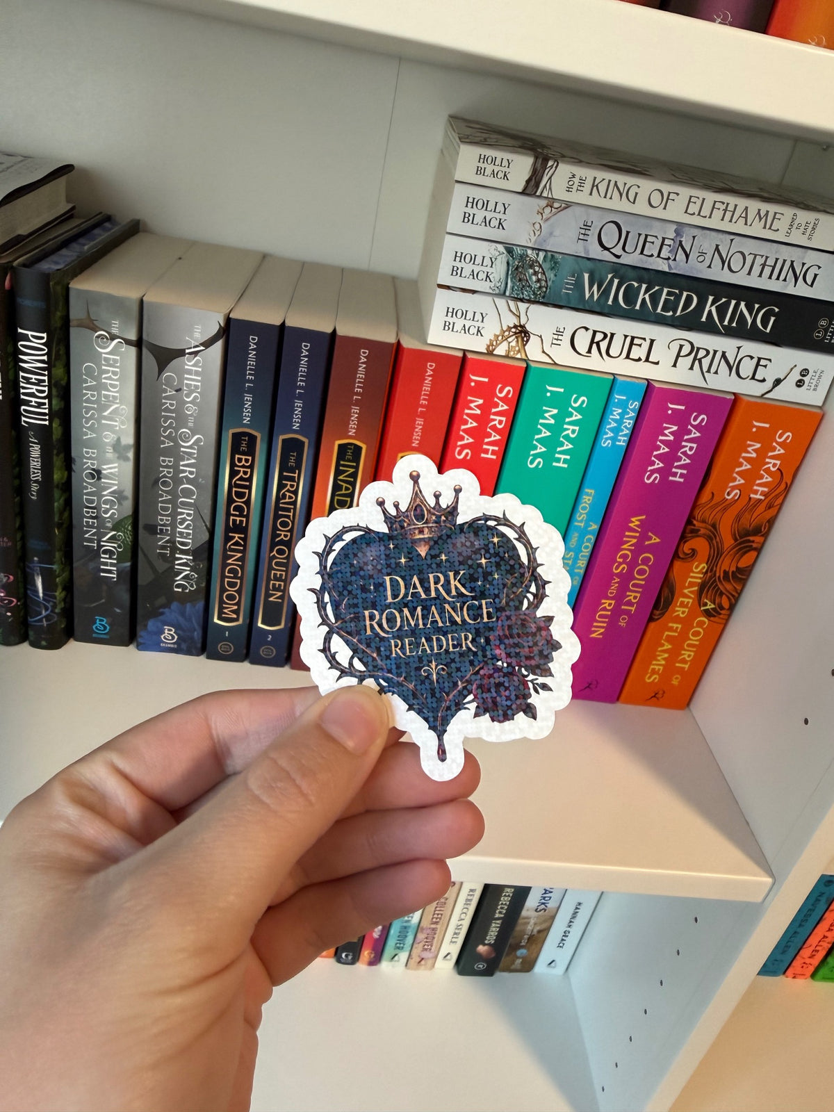 Dark Romance Reader die-cut sticker
